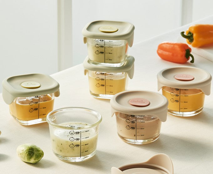 LocknLock All-in-one Baby Food Glass Containers (3-pack x 230ml)