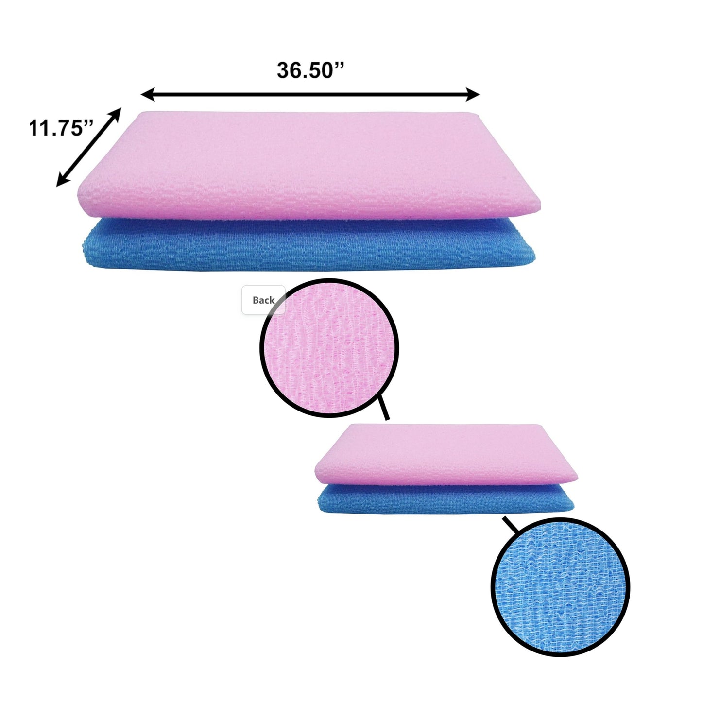 2-pack Venus Beauty Skin Cloth (exfoliating washcloth) - Made in Korea