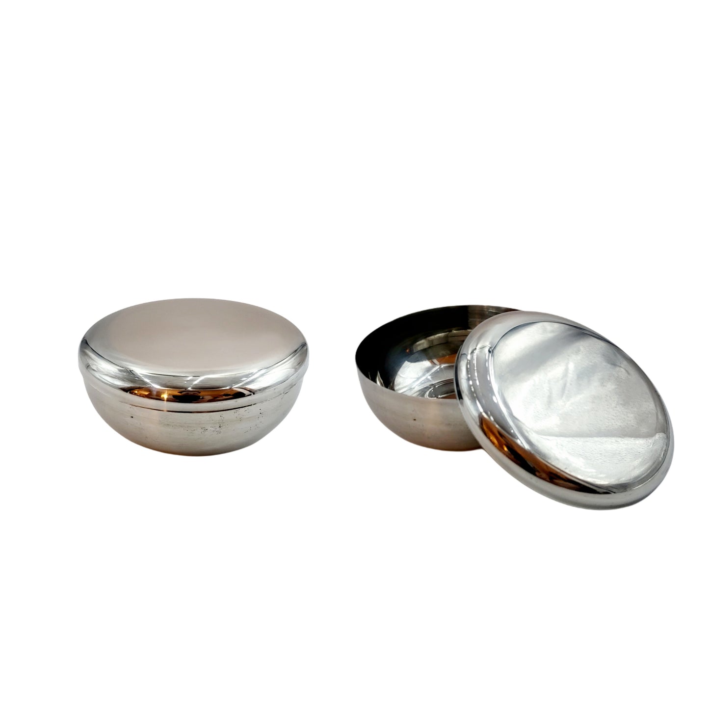 Stainless Rice Bowl with Lid (Plain Design) - Double-Walled Vacuum Insulated
