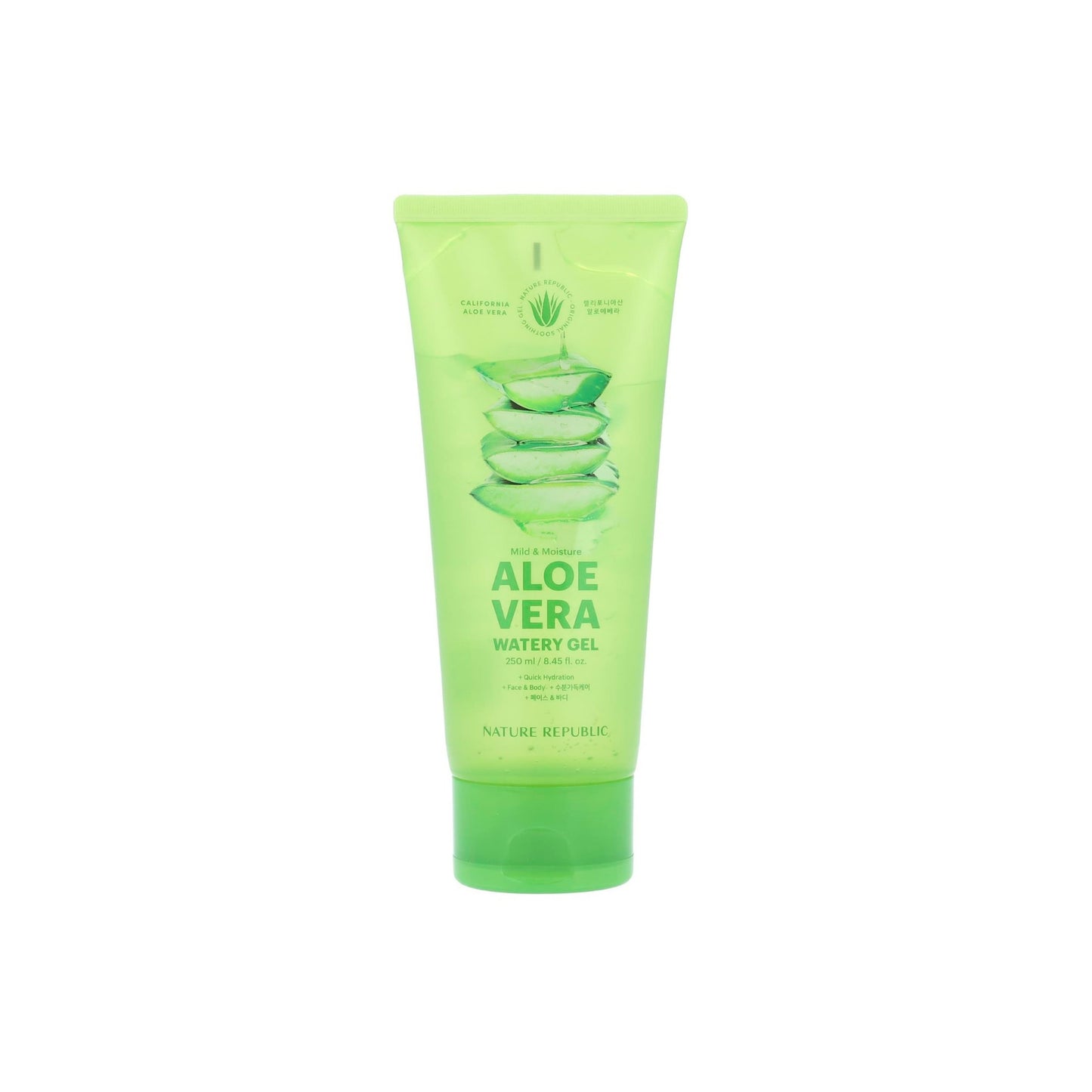 Nature Republic - SOOTHING ALOE VERA WATERY GEL (250 ml / 8.45 fl. oz) - Made in Korea