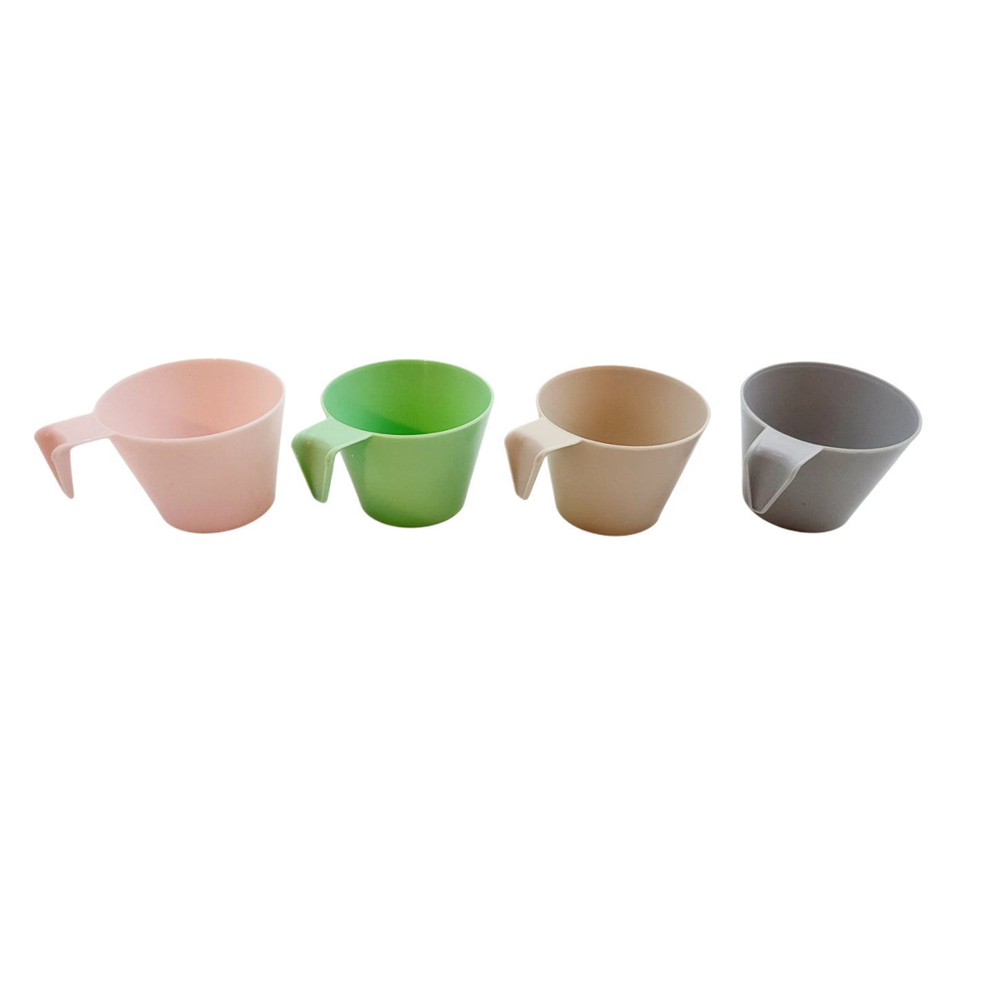 Pastel Party Handy Cups - Set of 4 pcs - Durable plastic - Made in Korea