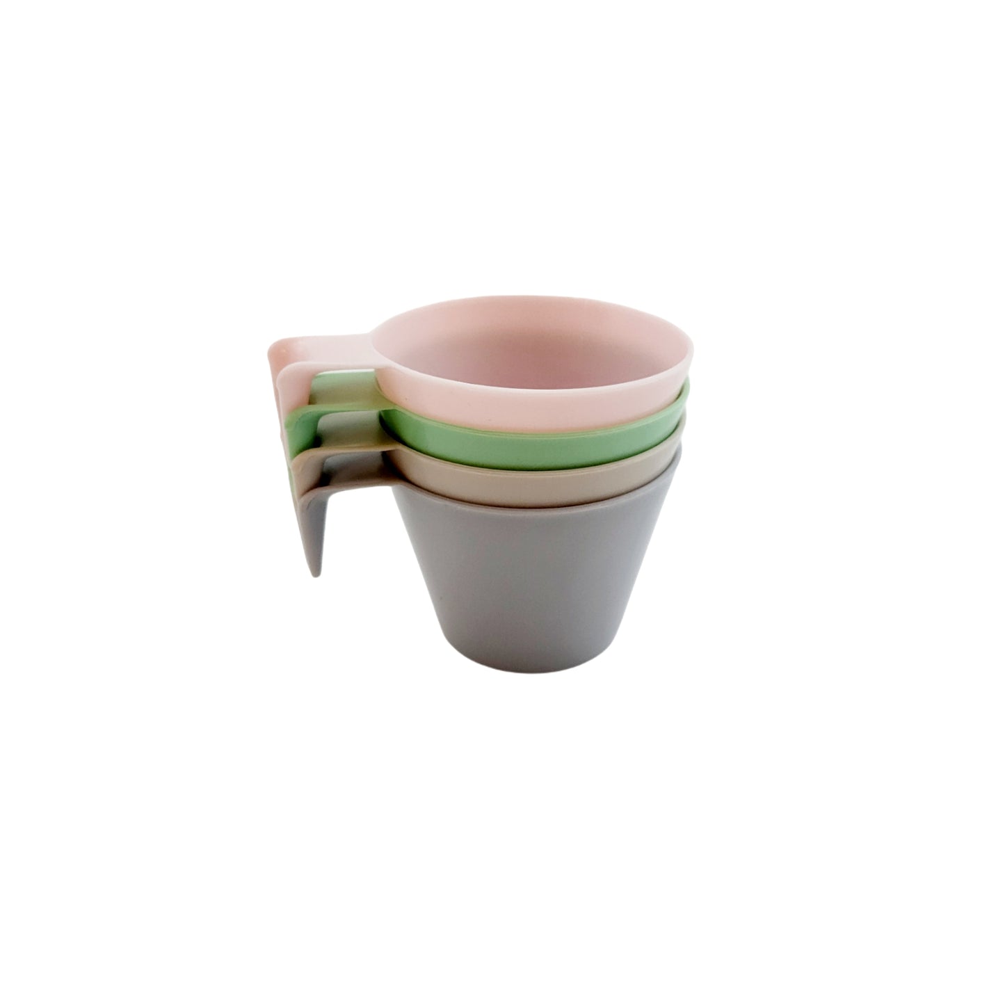 Pastel Party Handy Cups - Set of 4 pcs - Durable plastic - Made in Korea