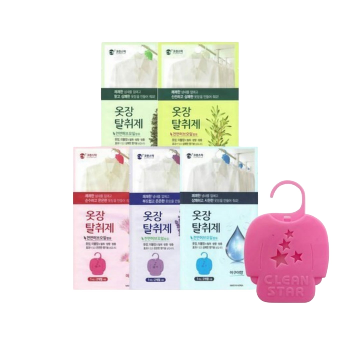 CleanStar Closet Deodorizers (Hanging type - Made in Korea)