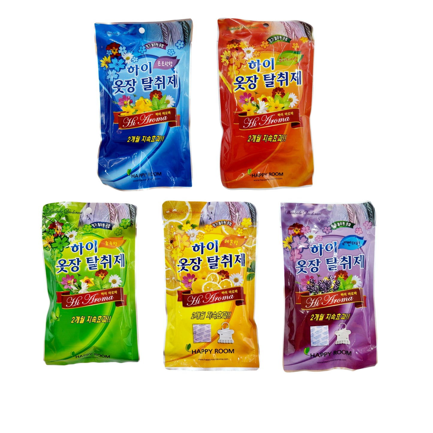 Hi Aroma Closet Deodorizers (Hanging type - Made in Korea)