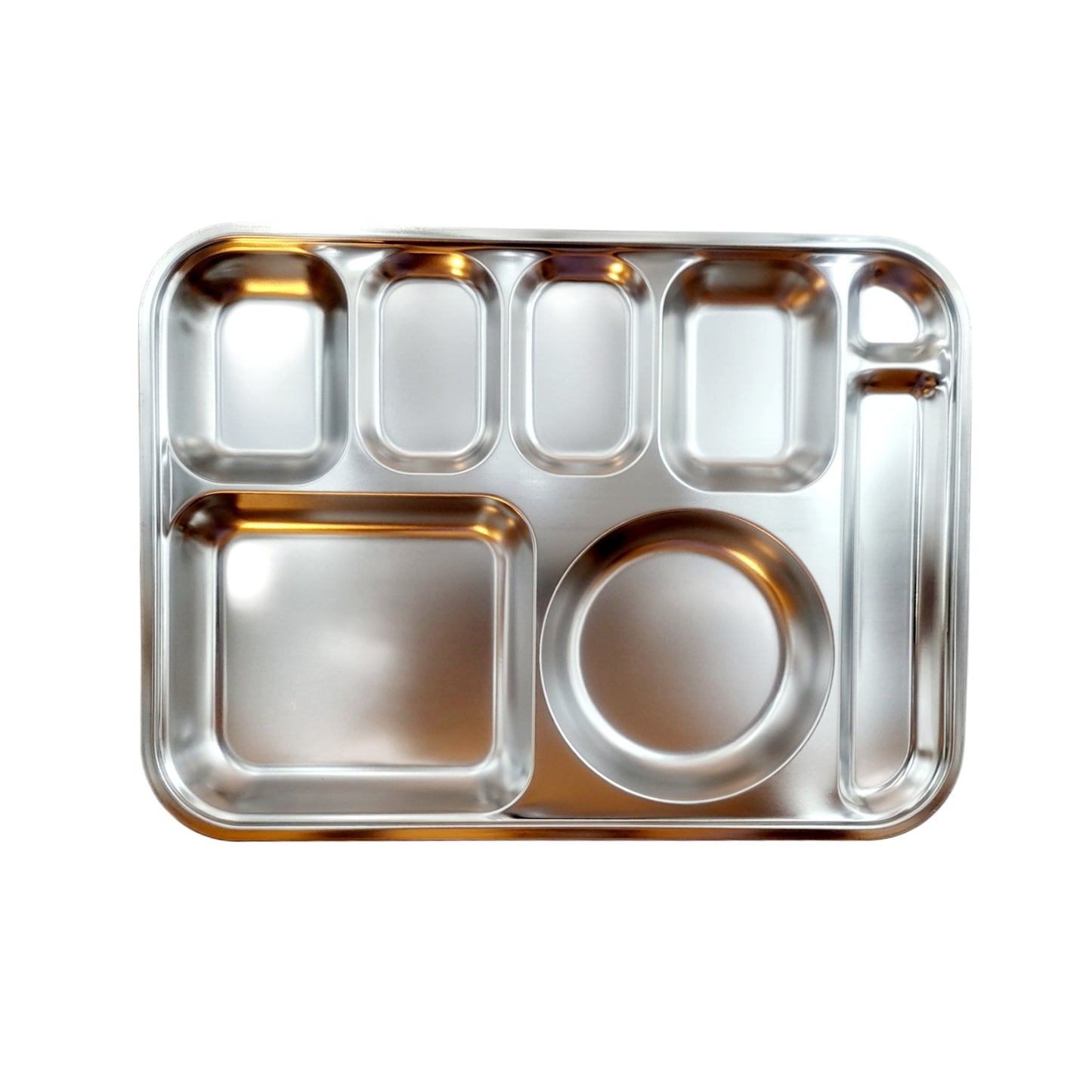 Stainless Steel Food Tray (8-partition)