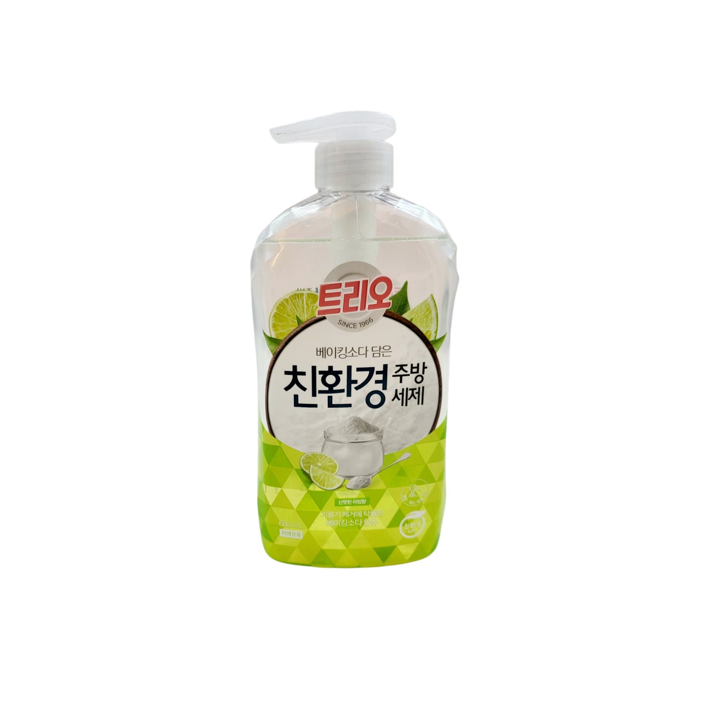 Trio's Natural Baking Soda Dishwashing Detergent (Lime Scented) - Made in Korea