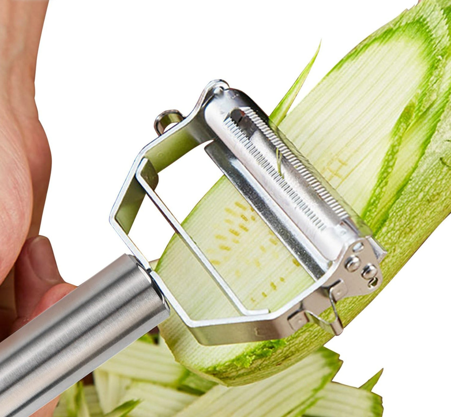 Home Art 2-in-1 Stainless Steel Peeler and Slicer/Shredder