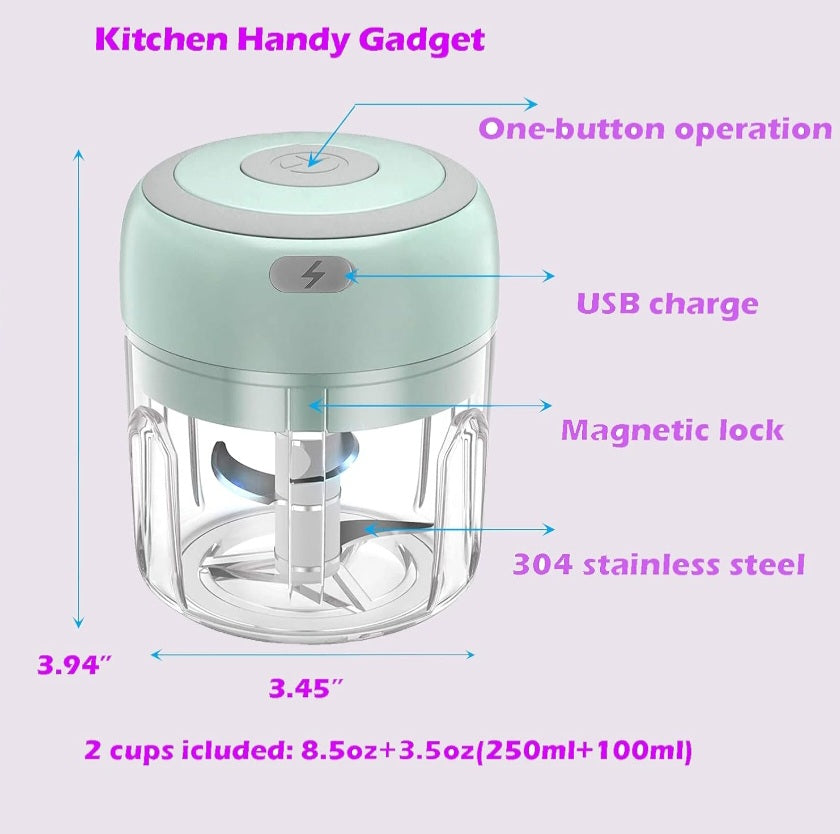 Wireless Portable Electric Food Chopper