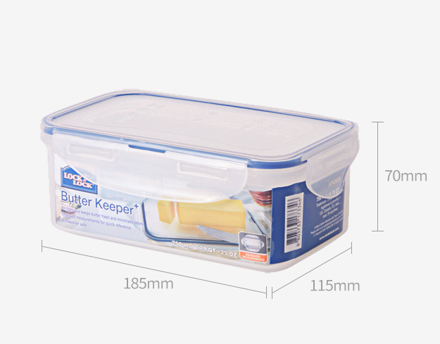 LocknLock Classic Food Container (HPL956 Rectangle Butter Container - 750ml / 25oz)