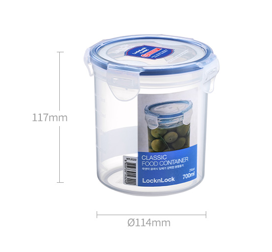 LocknLock Classic Food Container (HPL932D Cylinder - 700ml / 24oz)