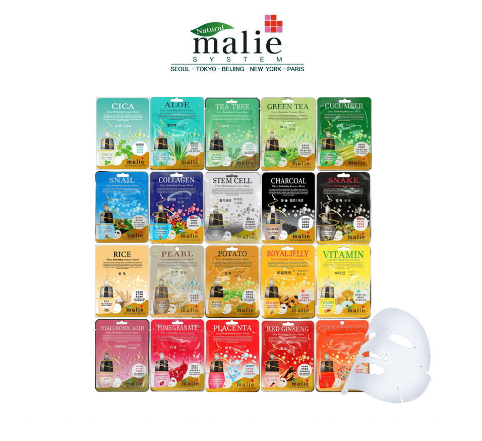 Malie Ultra Hydrating Essence Sheet Masks (10-pack) - Facial Skin Care - Made in Korea