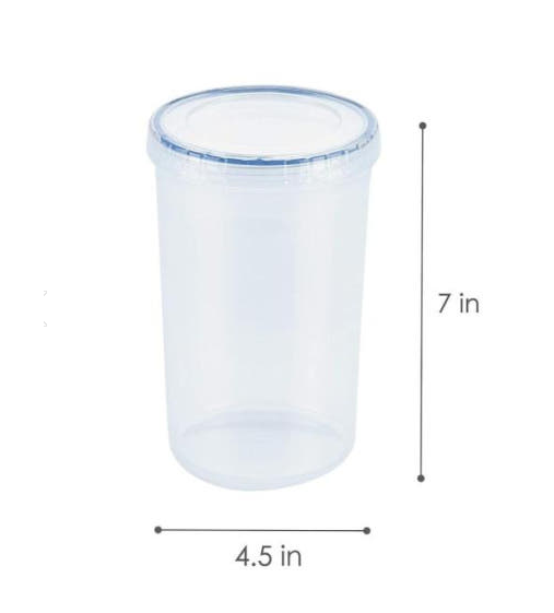 LocknLock Twist Food Container (LLS133 Cylinder - 1.3L / 44oz)