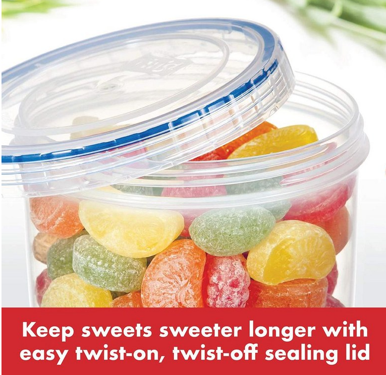 LocknLock Twist Food Container (LLS131 Round - 640ml / 22oz)