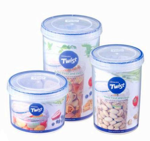 LocknLock Twist Food Container (LLS121 Round - 360ml / 12oz)