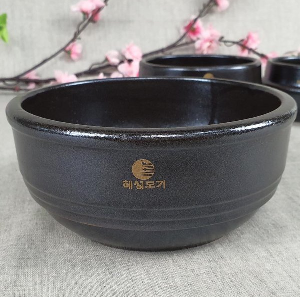 Korean Ttukbaegi Earthenware Soup Bowls – Bibimbap & Stew Type - Authentic Clay Pots for Stews & Soups - Made in Korea - 3 Sizes
