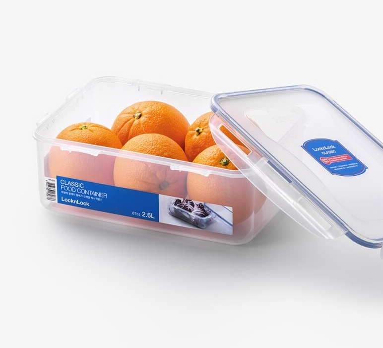 LocknLock Classic Food Container (HPL826 Rectangle - 2.6L / 87oz)
