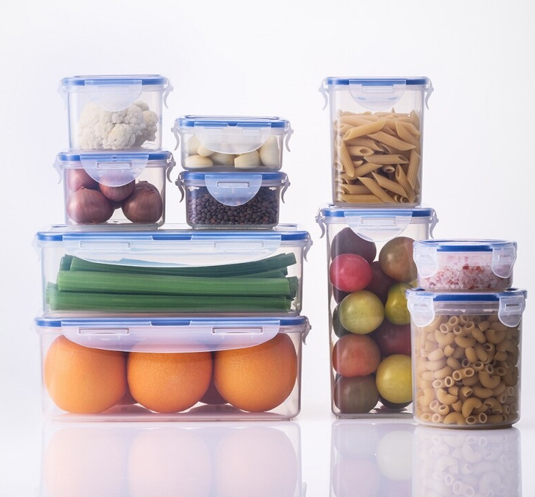 LocknLock Classic Food Container (HPL822R Tall Square/Rectangle - 4.0L / 135oz)