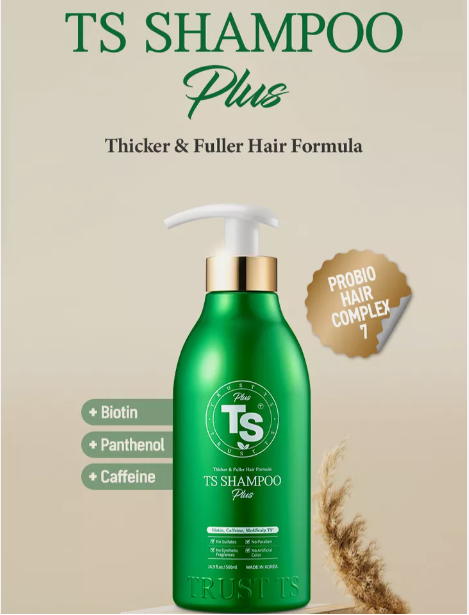 TS SHAMPOO Plus (Made in Korea - 16.9 fl oz / 500 ml)