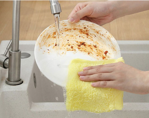 Bamboo Fiber Multipurpose Kitchen Cloths/Towels - All Natural - Anti-Stain/Anti-Bacteria/Anti-Odor Properties (4 colors)