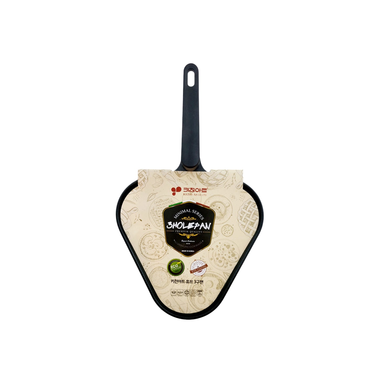 Kitchen Art 3-Hole Egg Fry Pan - Made in Korea