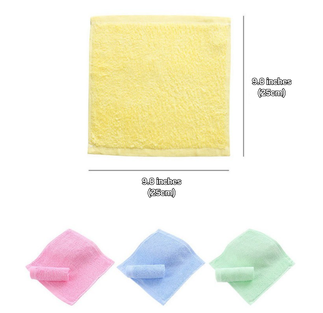 Bamboo Fiber Multipurpose Kitchen Cloths/Towels - All Natural - Anti-Stain/Anti-Bacteria/Anti-Odor Properties (4 colors)