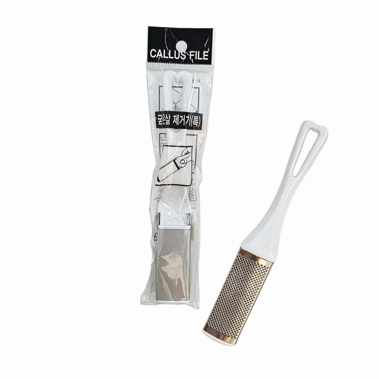 Dual-Sided Callous File & Buffer - Stainless Steel - Made in Korea