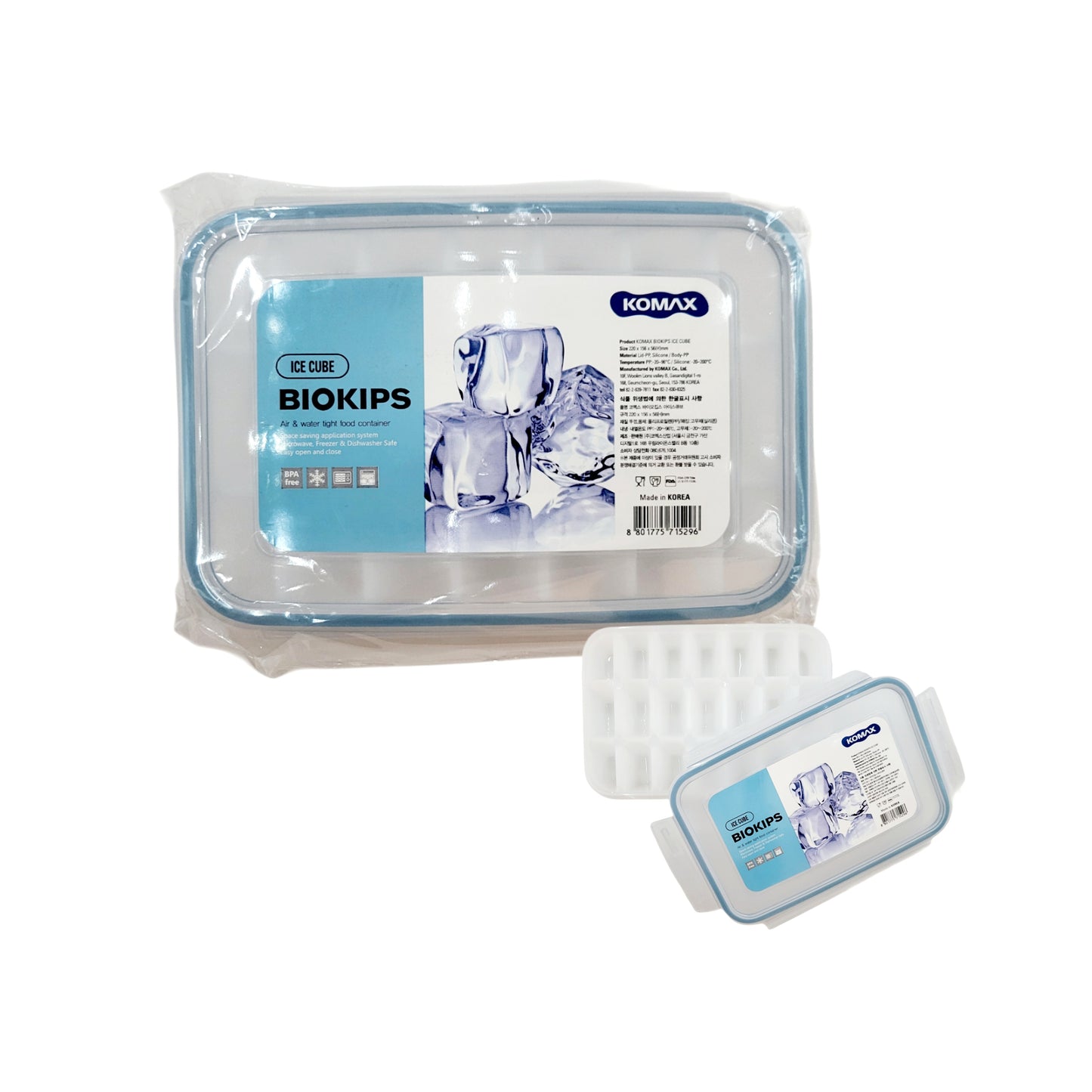 Komax Biokips Ice Cube Container - Made in Korea