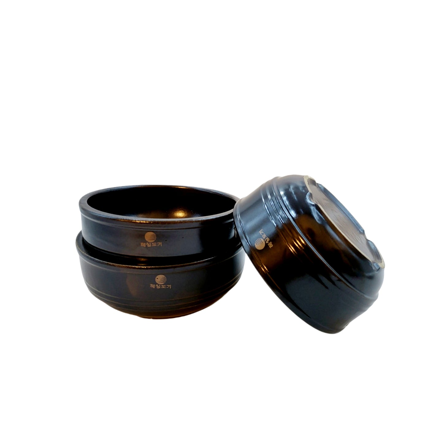 Korean Ttukbaegi Earthenware Soup Bowls – Bibimbap & Stew Type - Authentic Clay Pots for Stews & Soups - Made in Korea - 3 Sizes