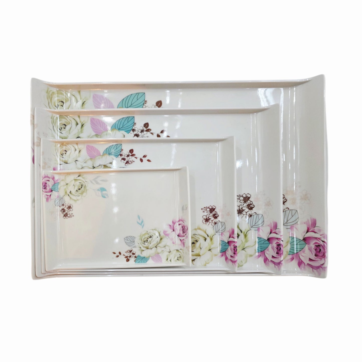 Flower Bouquet Food/Drink Serving Trays - 4 Sizes