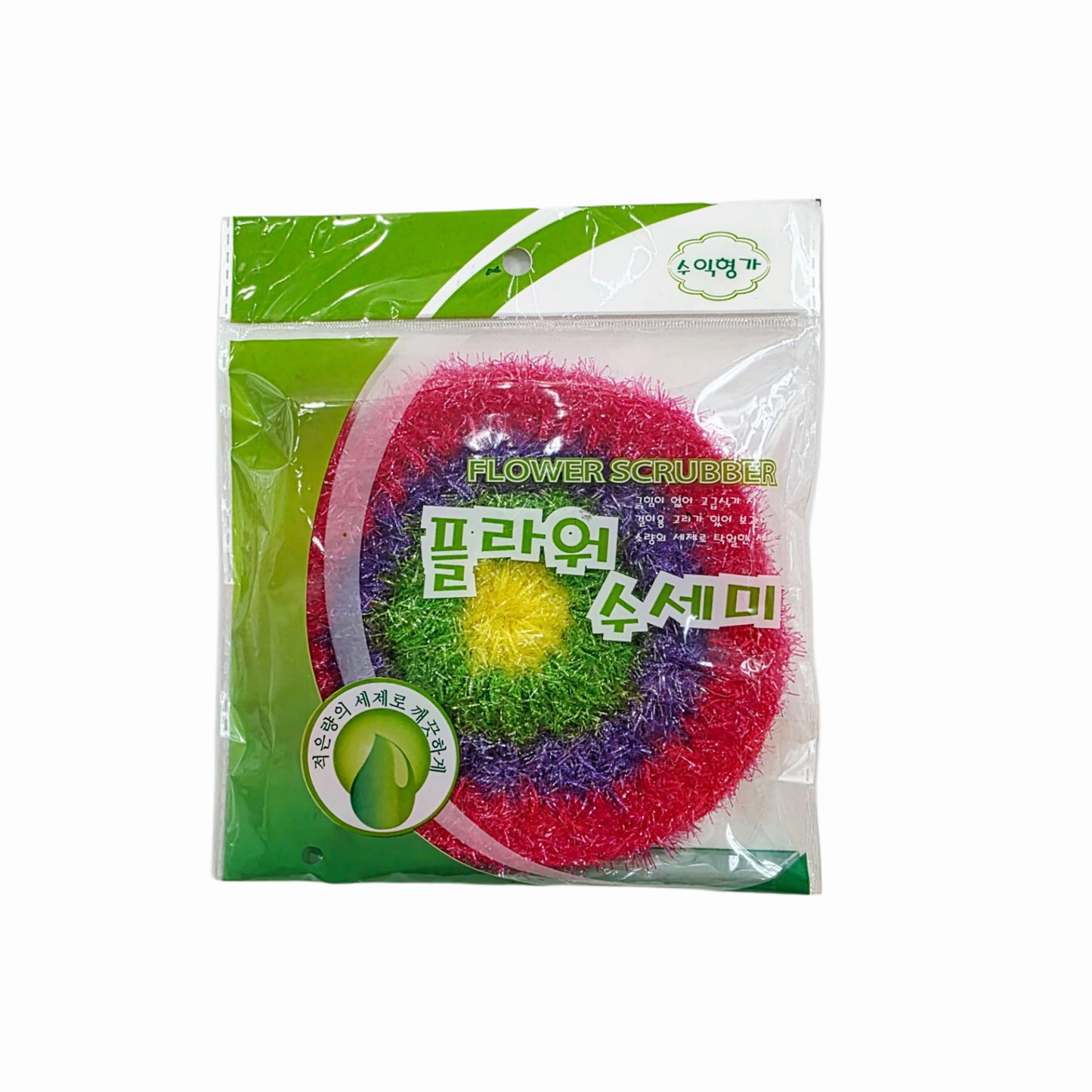 Round Flower Acryllic Scrubber Pad/Sponge