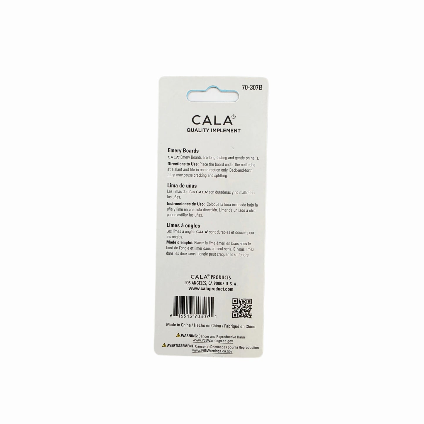 "Cala" Emery Boards (10-pack) for Nail Filing & Shaping