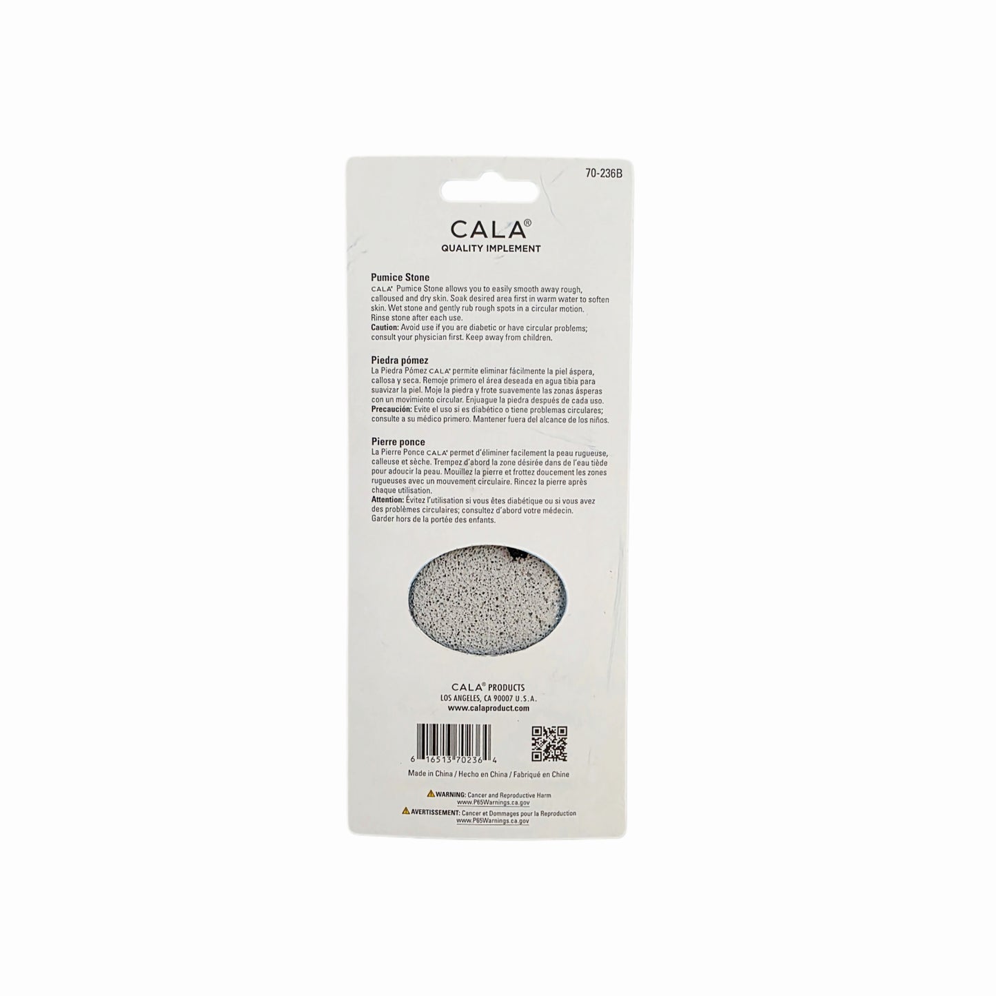 "Cala" Long Rectangular Pumice Stone