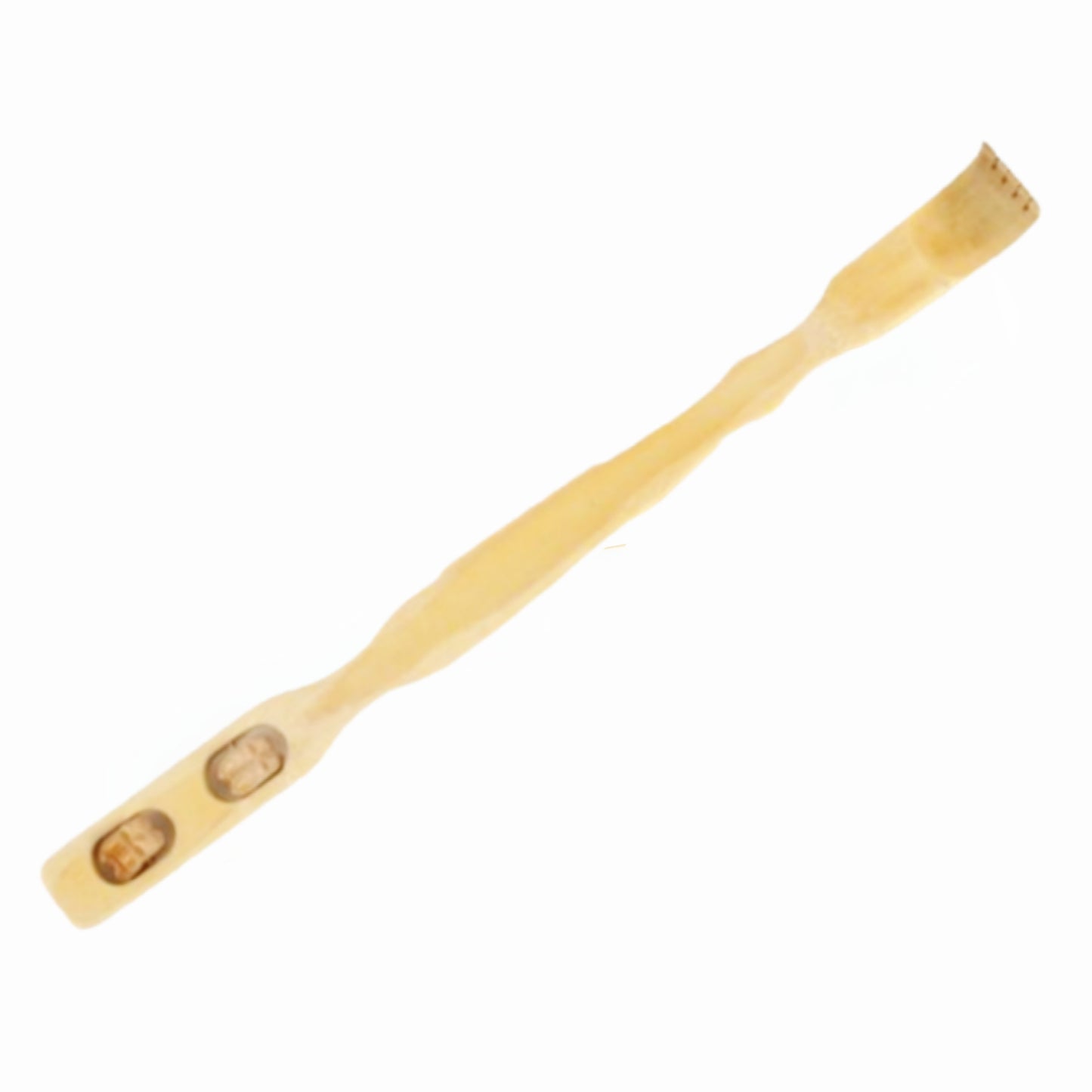 Wooden Back Scratcher W/ Attached Massage Rollers
