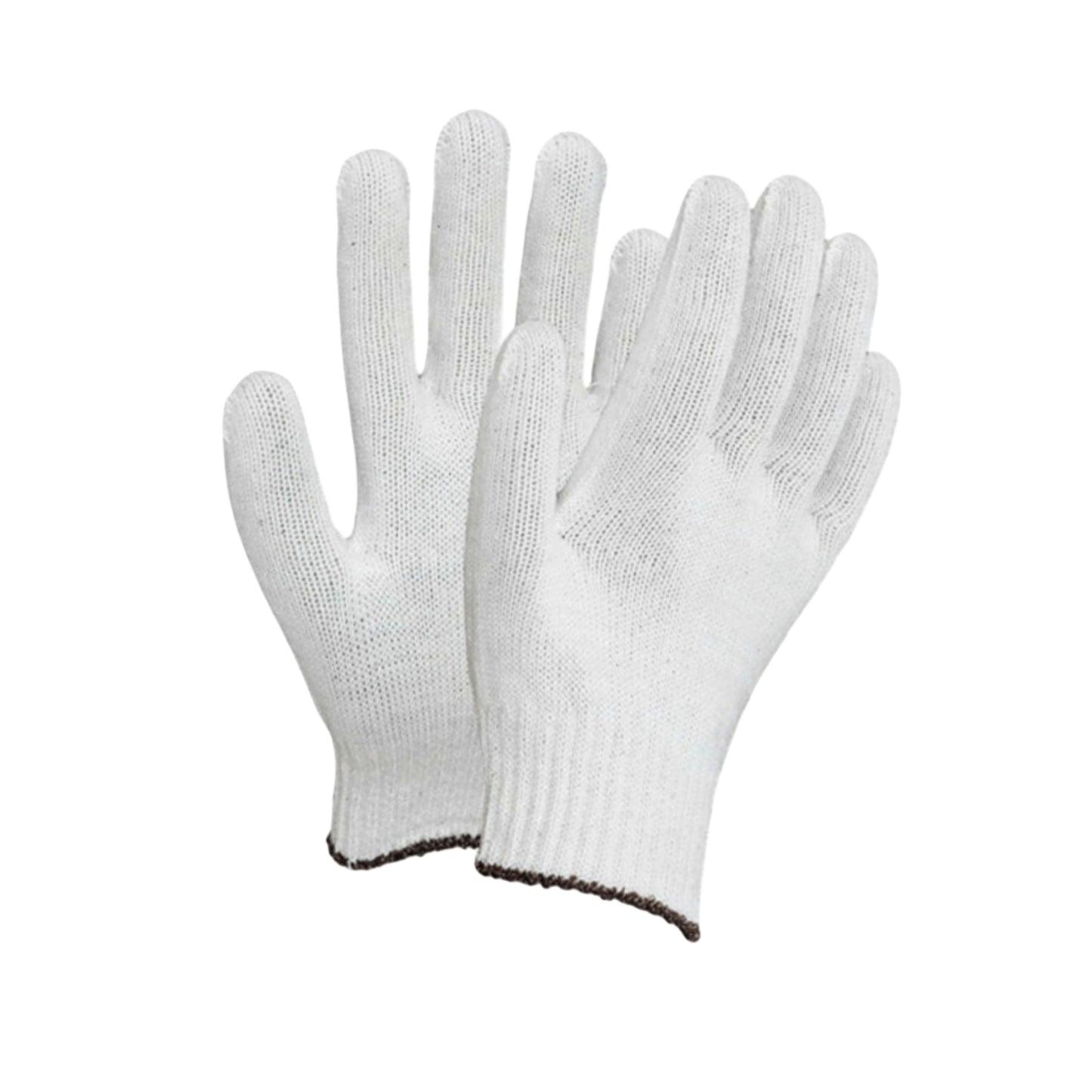 10-Pack of Premium Cotton Work Gloves - Made in Korea (10 pairs) - No Coating