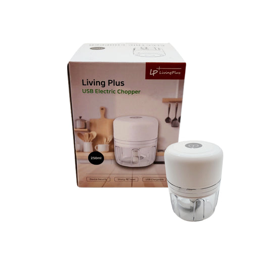 Living Plus Portable Cordless Electric Mini Chopper (USB-C)