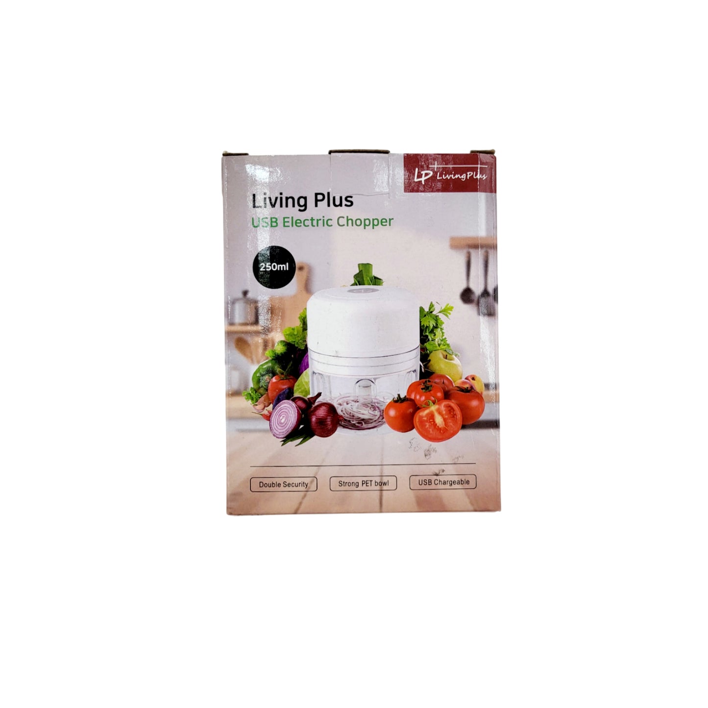 Living Plus Portable Cordless Electric Mini Chopper (USB-C)