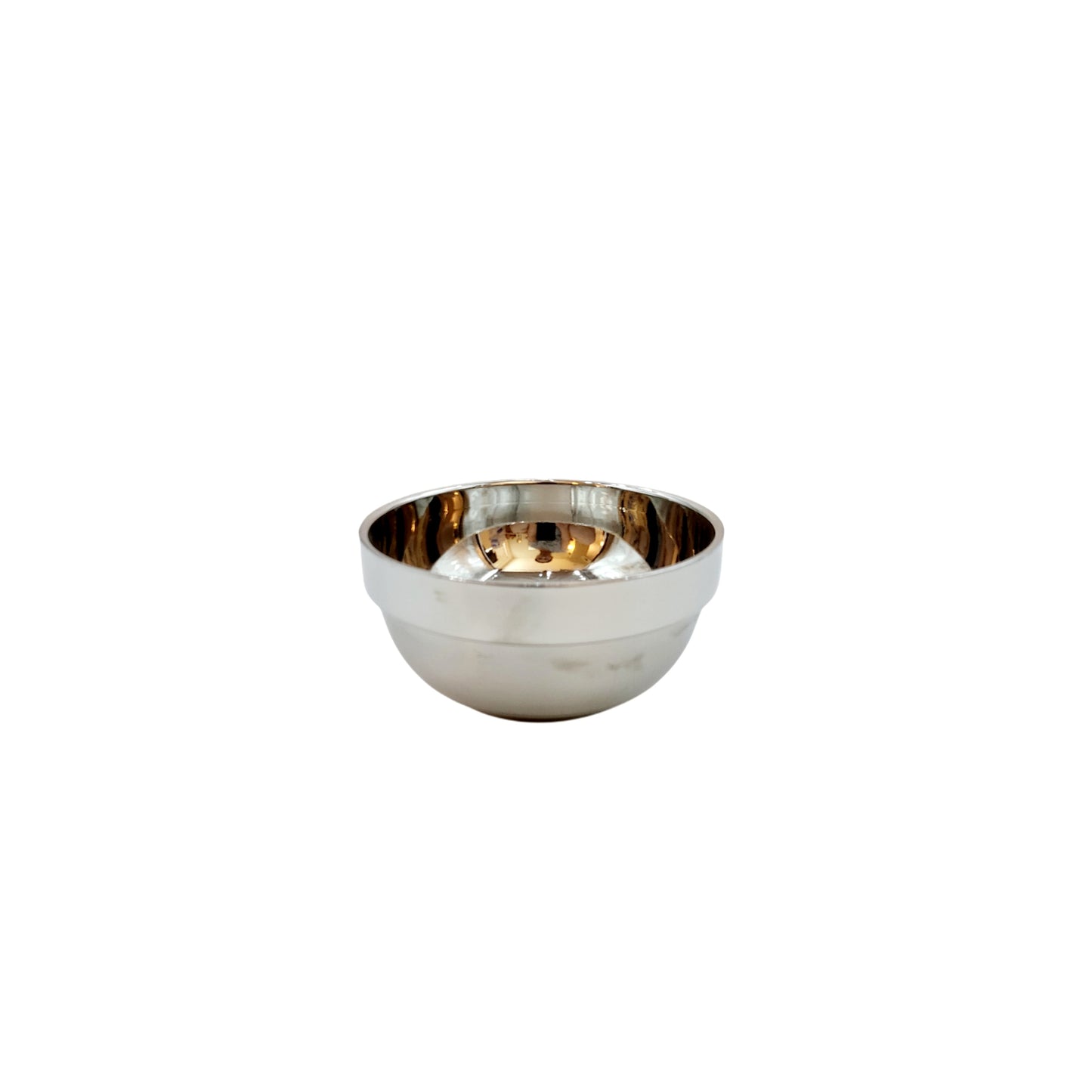 Vacuum Insulated Double Wall Stainless Steel Rice Bowl (Exterior Wall Body = Brushed Silver)