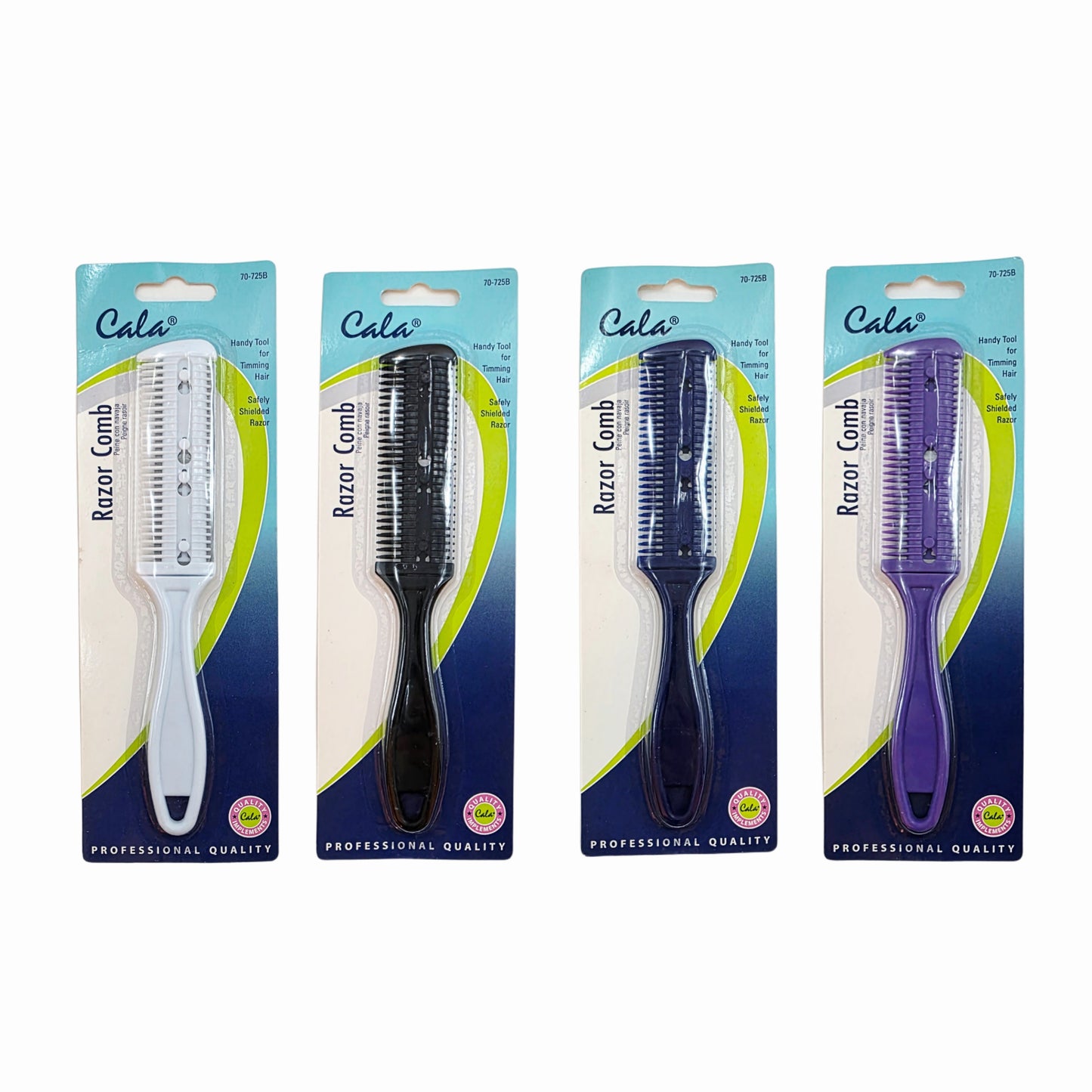 Cala Razor Comb (4 colors) - Hair Thinning/Trimming Comb