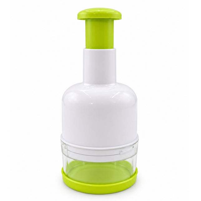 DASOM Manual Push Food Chopper with Stainless Steel Blades - 8.5 in