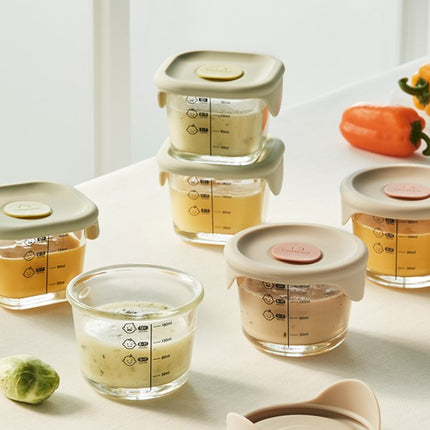 LocknLock All-in-one Baby Food Glass Containers (3-pack x 230ml)