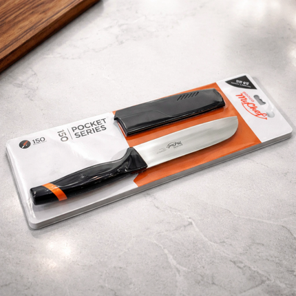 DORCO MyChef Pocket Series 150 Santoku Knife with Sheath - 10.8" (27.5 cm) - Designed in Korea - Made in Vietnam