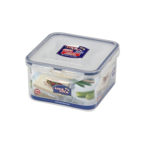 LocknLock Classic Food Container (HPL822T Square Tofu Container - 1.2L / 40oz)