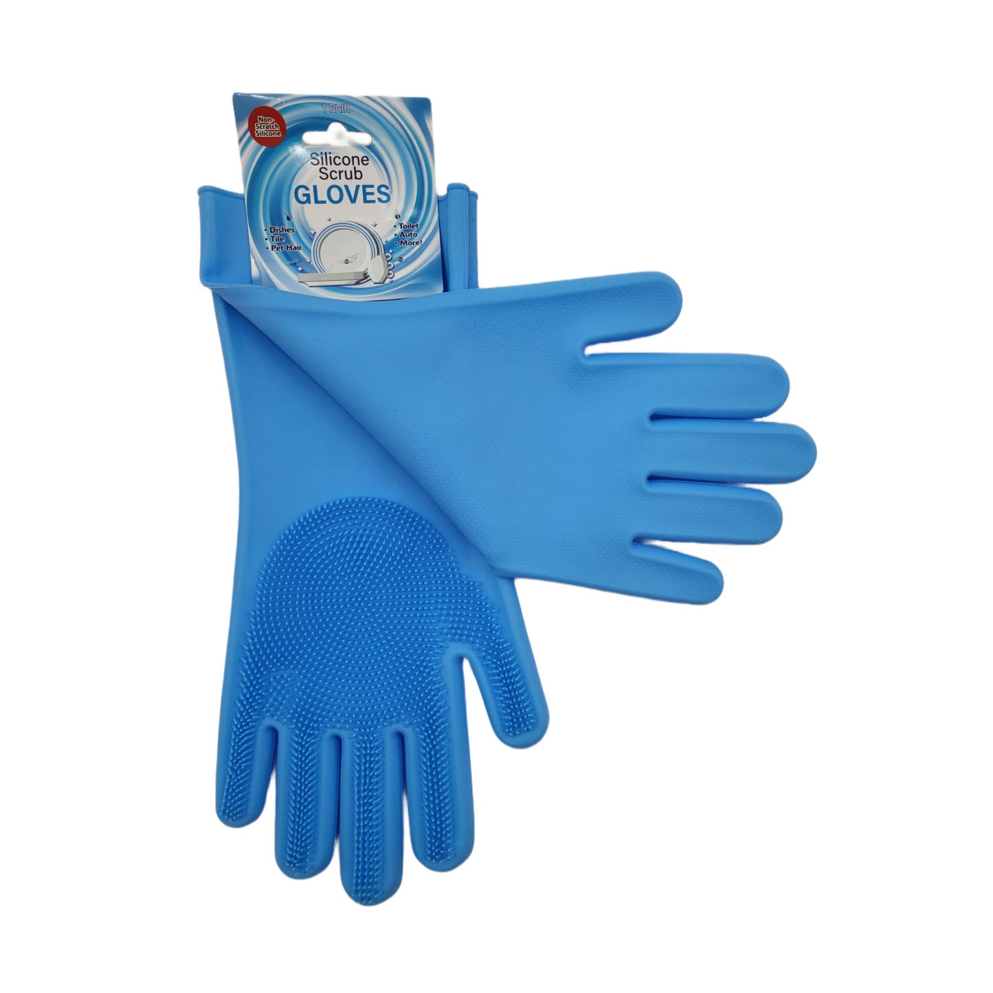 Silicone Scrubber Gloves (Dishwashing, cleaning, scrubbing, pet washing)