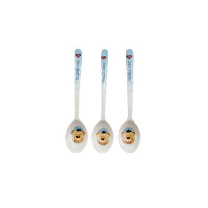 3pc Set of Melamine Kids Spoons (Short, Small mouth) - 2 Colors: Blue & Pink