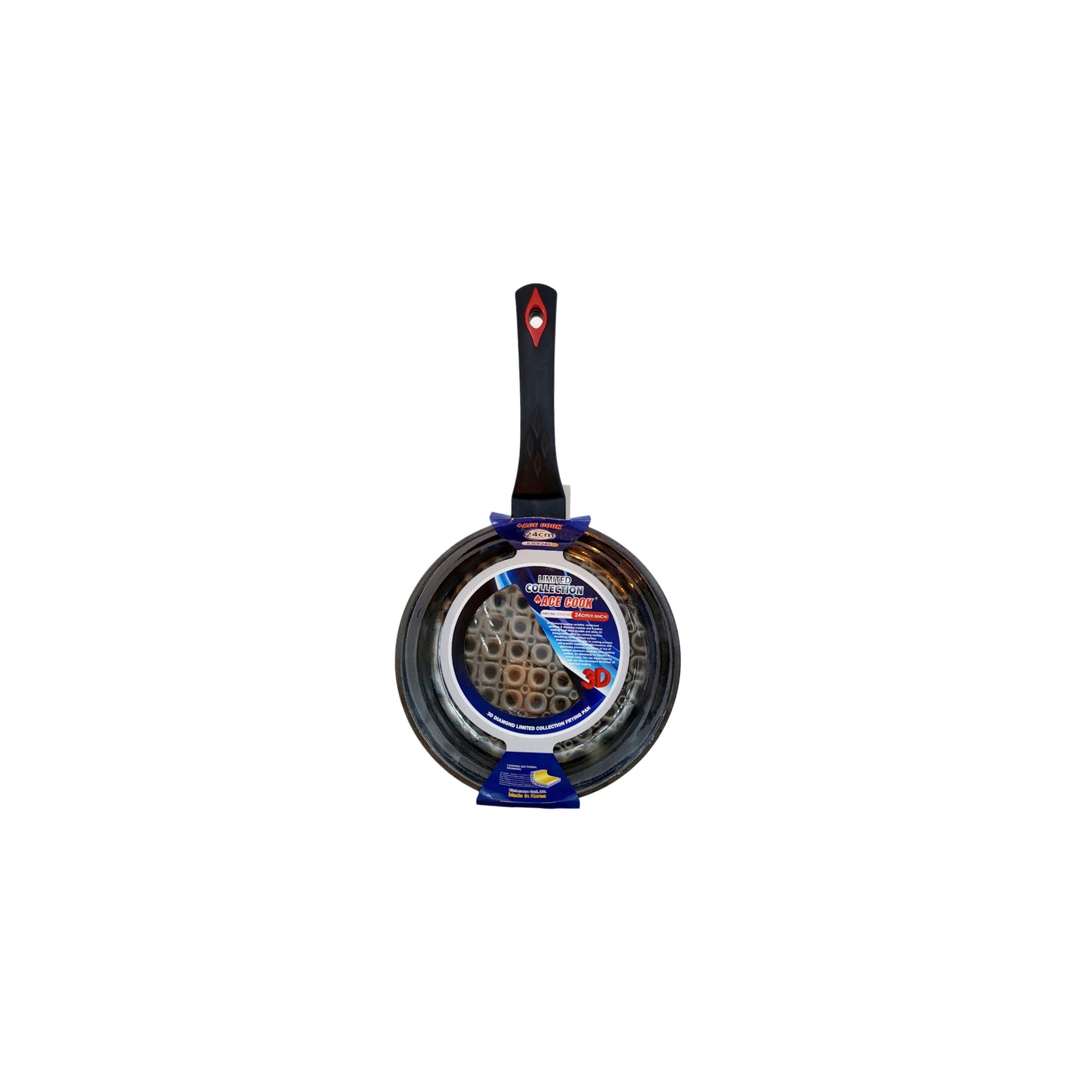 Ace Cook 3D Holographic Diamond Fry Pan 24cm (~9.5 inches) – Made in Korea