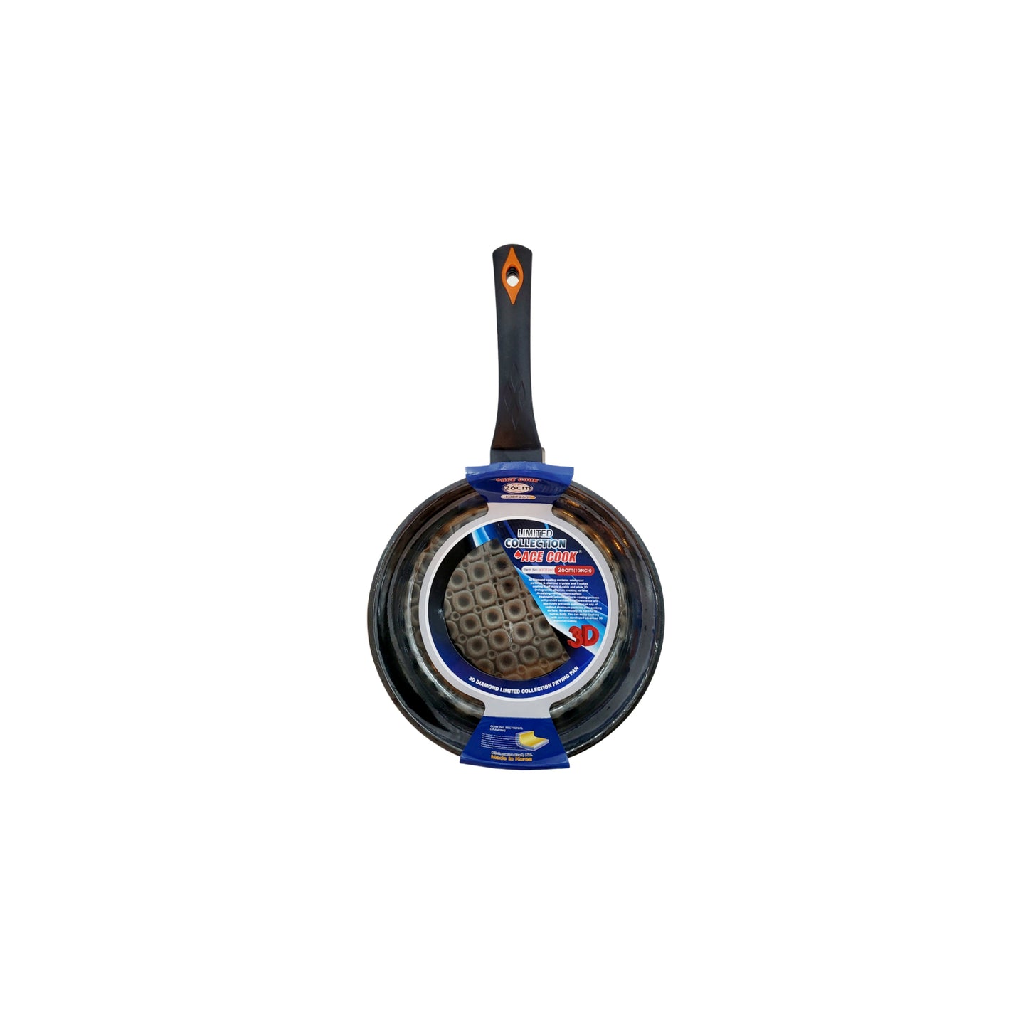 Ace Cook 3D Holographic Diamond Fry Pan 26cm (~10 inches) – Made in Korea