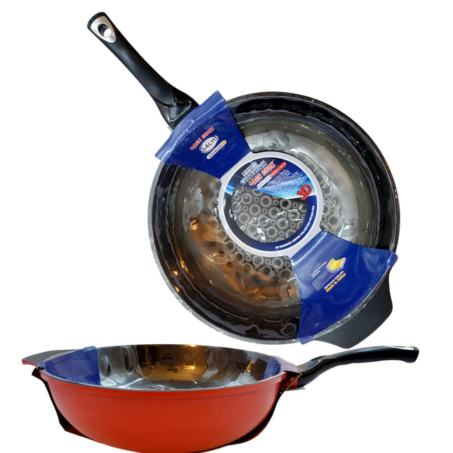 Ace Cook 3D Holographic Diamond Wok Pan 34cm (~13.5 inches) – Made in Korea