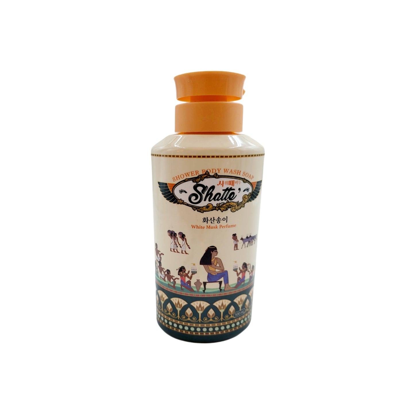 Shatte Exfoliating Shower Body Wash Soap (Fresh Ocean & White Musk) - Made in Korea