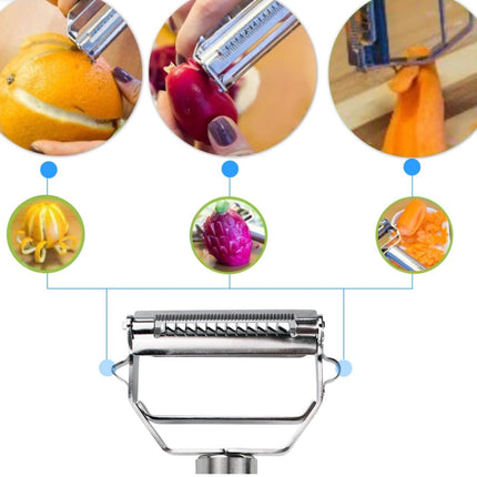 Home Art 2-in-1 Stainless Steel Peeler and Slicer/Shredder
