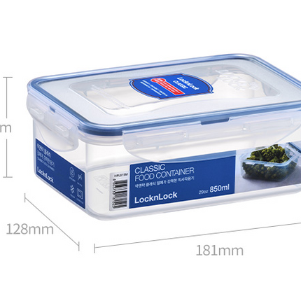 LocknLock Classic Food Container (HPL815M Rectangle - 850ml / 29oz)